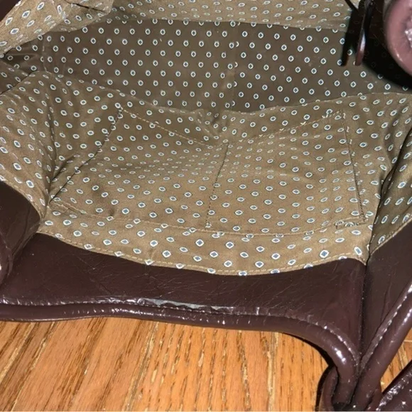 Vera Bradley Dual Strap Quilted Plaid Shoulder Bag Red, Blue, Tan - Picture 6 of 15